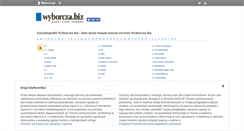 Desktop Screenshot of info.wyborcza.biz