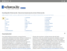 Tablet Screenshot of info.wyborcza.biz