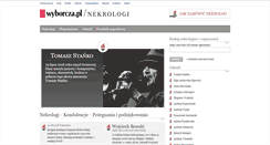 Desktop Screenshot of nekrologi.wyborcza.pl