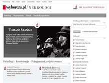 Tablet Screenshot of nekrologi.wyborcza.pl